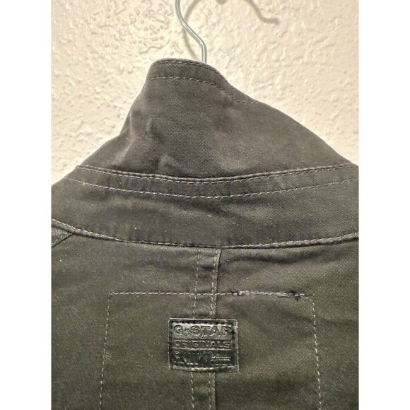 G-Star Vodan Army Jacket Charcoal Gray Men’s Size M Cargo Utility Canvas - Picture 6 of 11